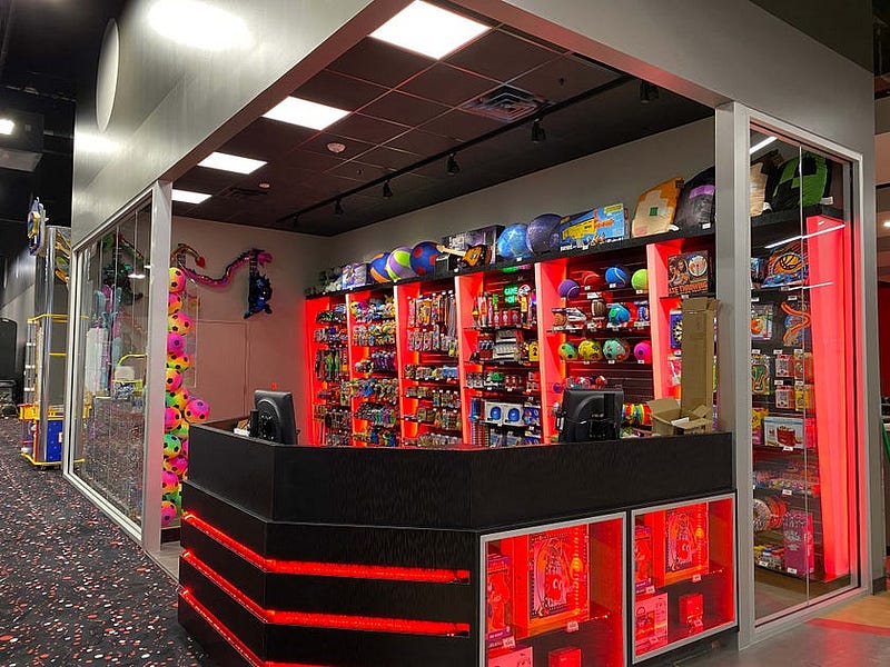 The Importance of Lighting for Prize Redemption - Illuminated Red Displays