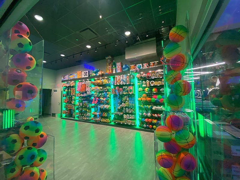 The Importance of Lighting for Prize Redemption - Illuminated Green Displays