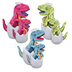 Neon Hatching Dino 12In Asmt