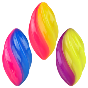 Light Up Swirl Football 2.25In