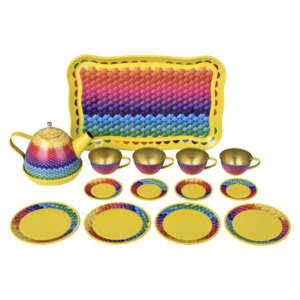 Tie Dye Tea Set 15Pcs