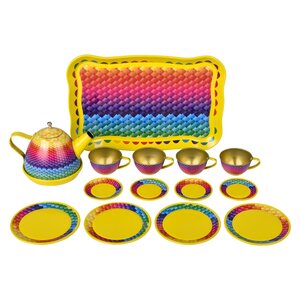 Tie Dye Tea Set 15Pcs