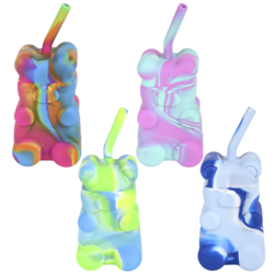 Gummy Bear Cup W Straw 14oz Asmt