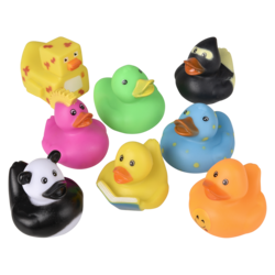 100pc Rubber Ducky 2in Asmt